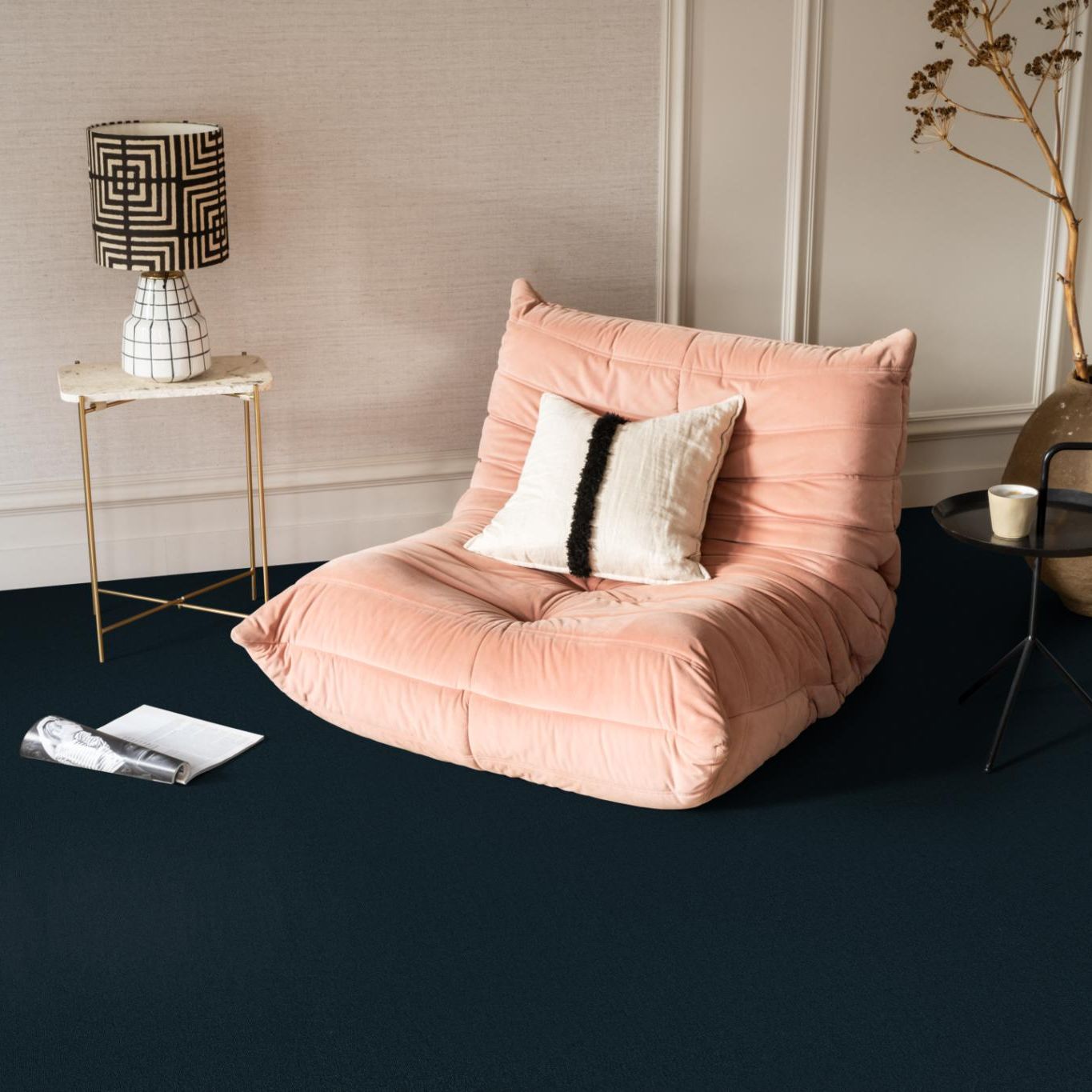 Ambiant Atlanta Donkerblauw 0715 - Vloerbedekking - Tapijt