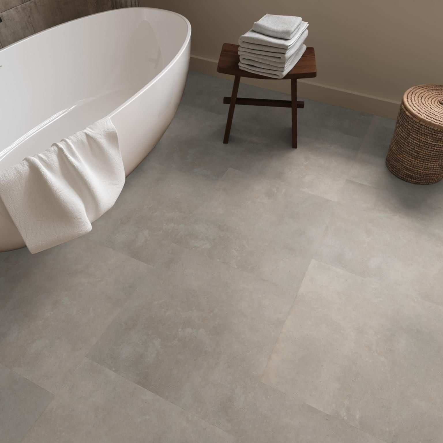 Ambiant Ceramo Dryback Beige - Plak PVC Vloer