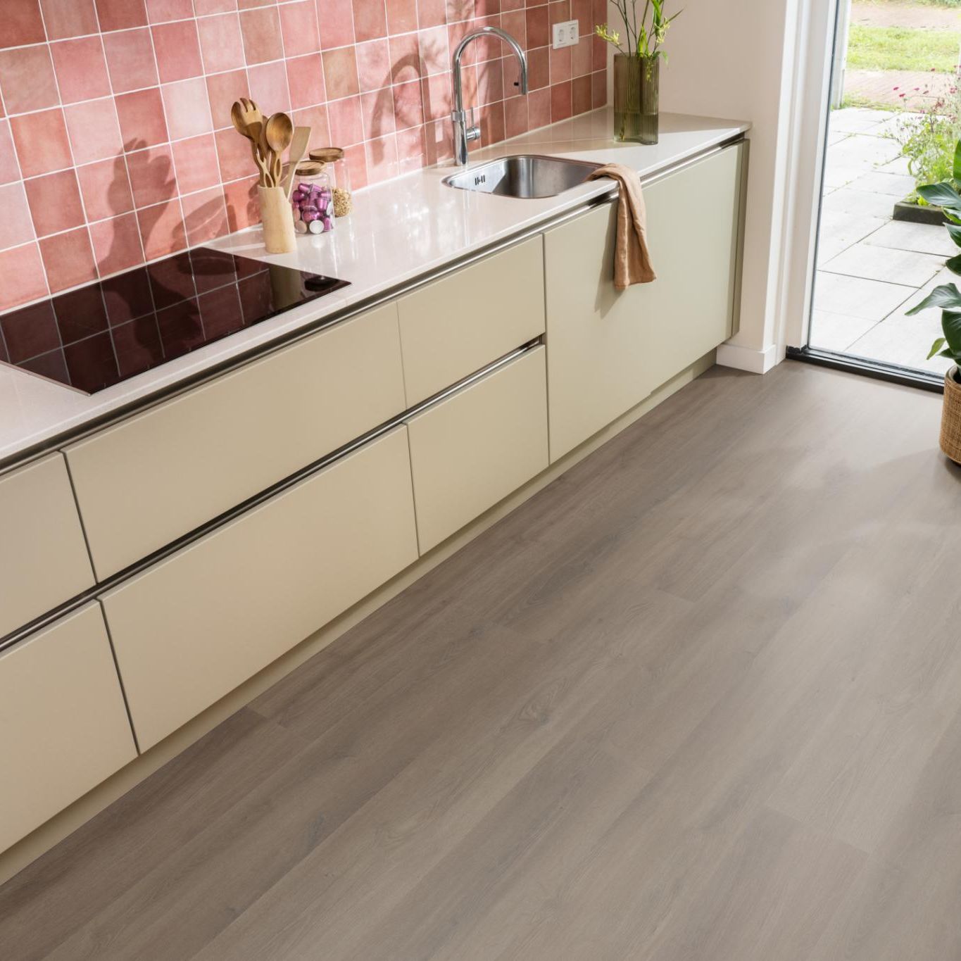 Ambiant Espero Dryback Warm Brown - Plak PVC Vloer