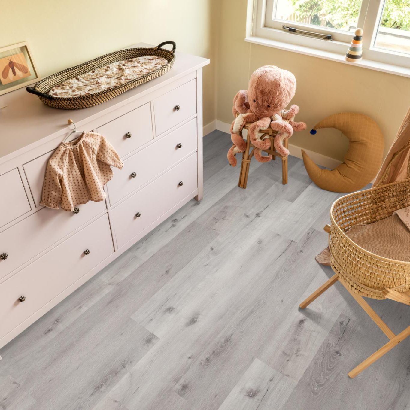 Ambiant Essenzo Dryback Light Grey - Plak PVC Vloer