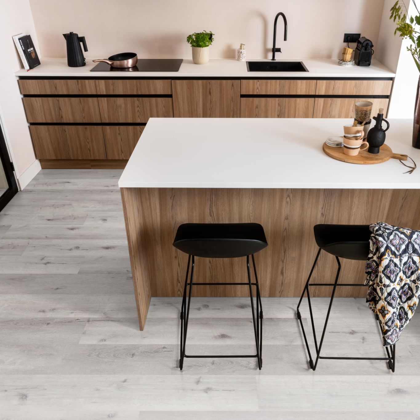 Ambiant Essenzo Dryback Light Grey - Plak PVC Vloer