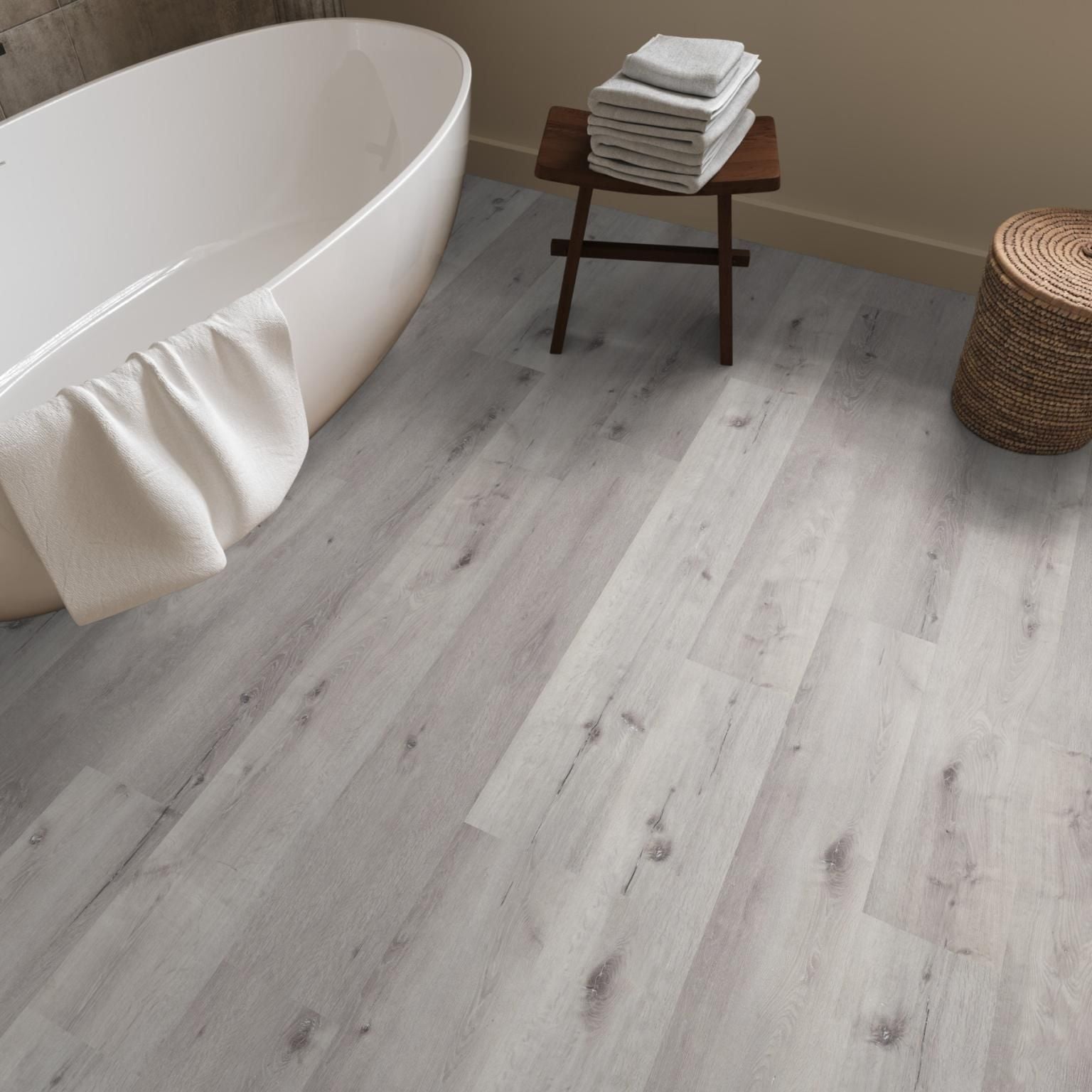 Ambiant Essenzo Dryback Light Grey - Plak PVC Vloer