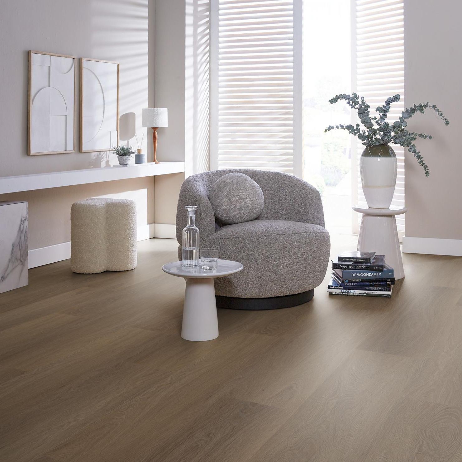 Ambiant Estino Dryback Brown - Plak PVC Vloer