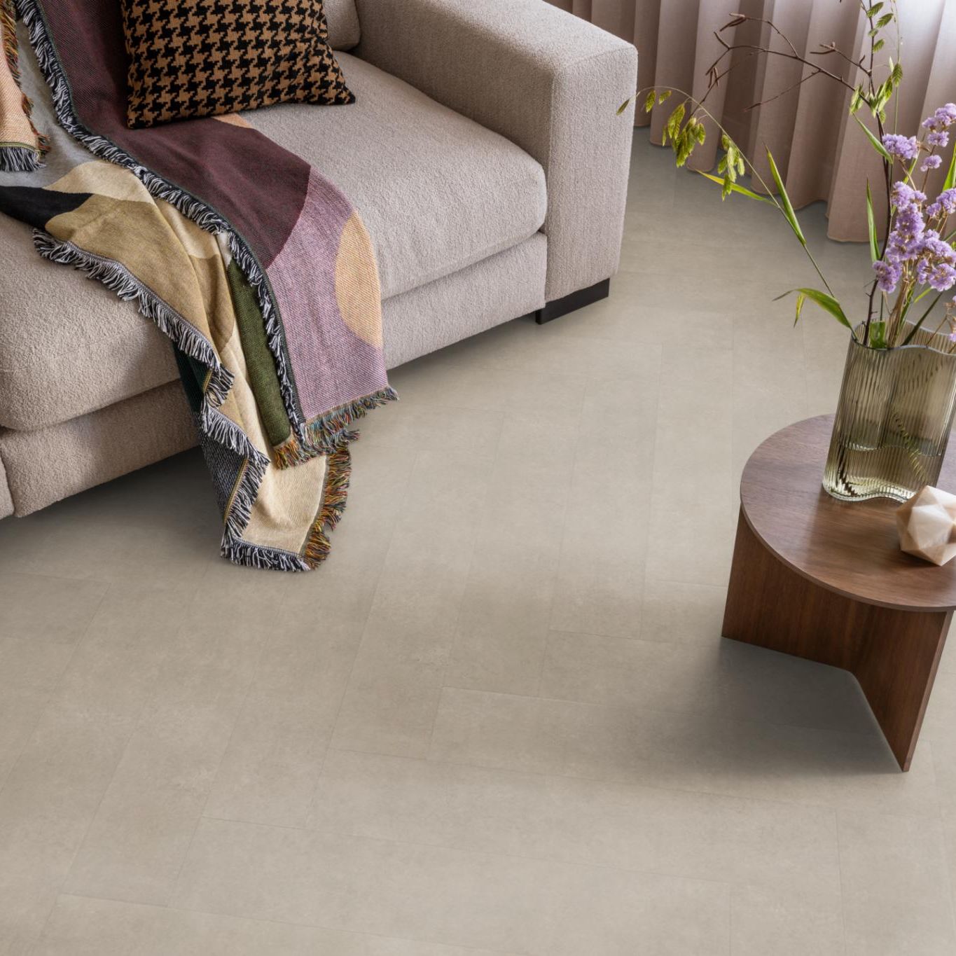 Ambiant Herringbone Dryback Sand - Plak PVC Vloer