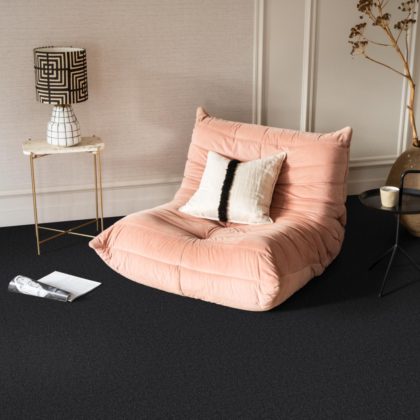 Ambiant Magnifico Zwart 0200 - Vloerbedekking - Tapijt