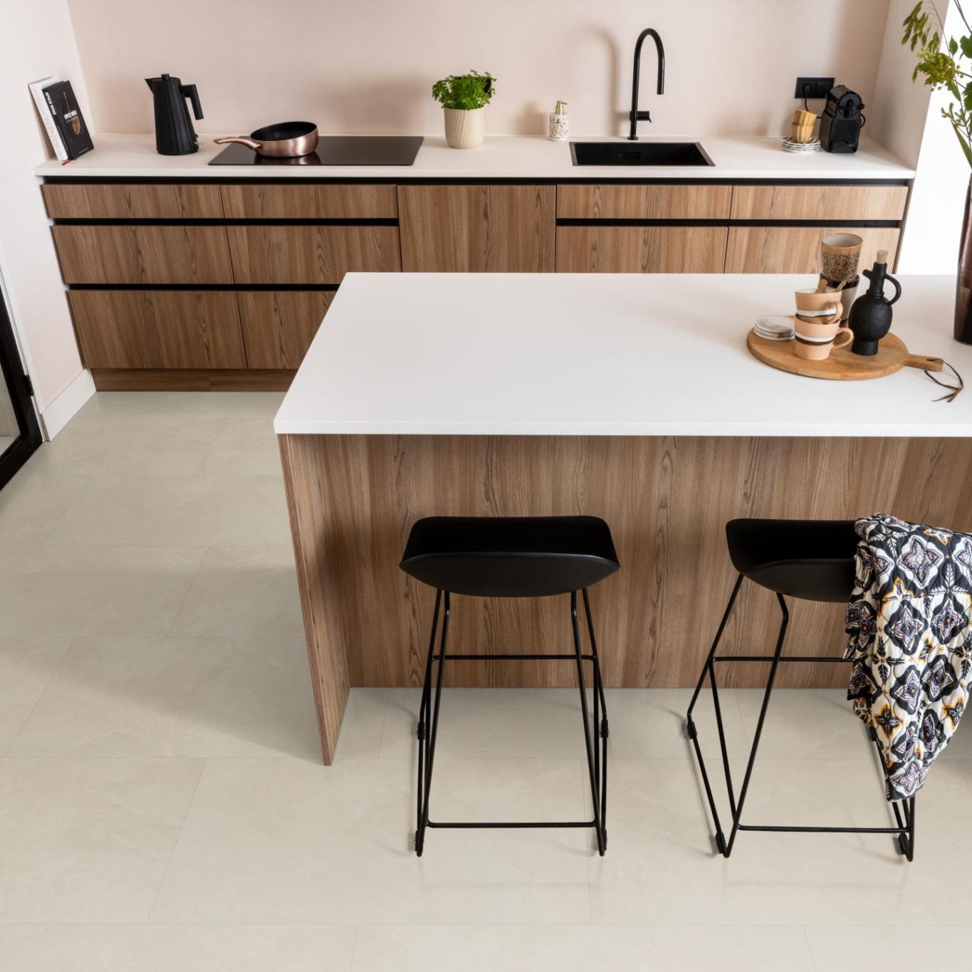 Ambiant Noveno Dryback Beige - Plak PVC Vloer