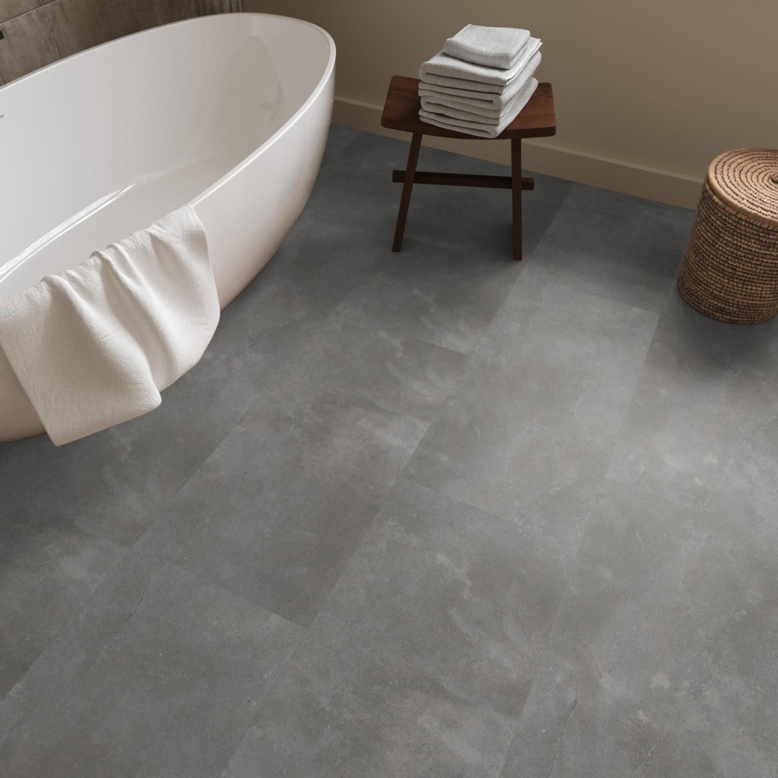 Ambiant Piazzo Dryback Dark Grey - Plak PVC Vloer