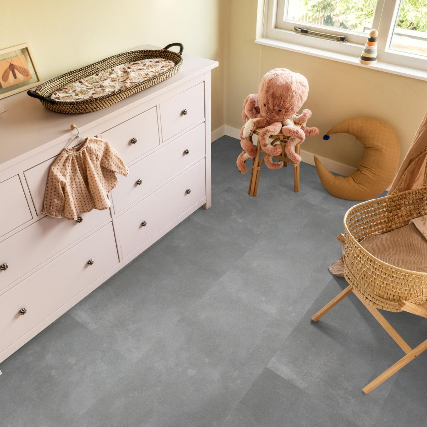 Ambiant Piazzo Dryback Grey - Plak PVC Vloer