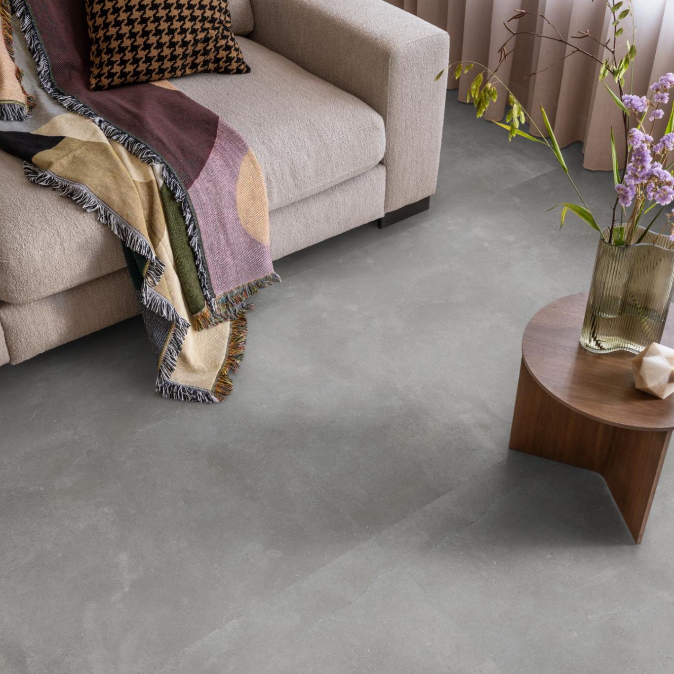 Ambiant Piazzo XL Dryback Dark Grey - Plak PVC Vloer