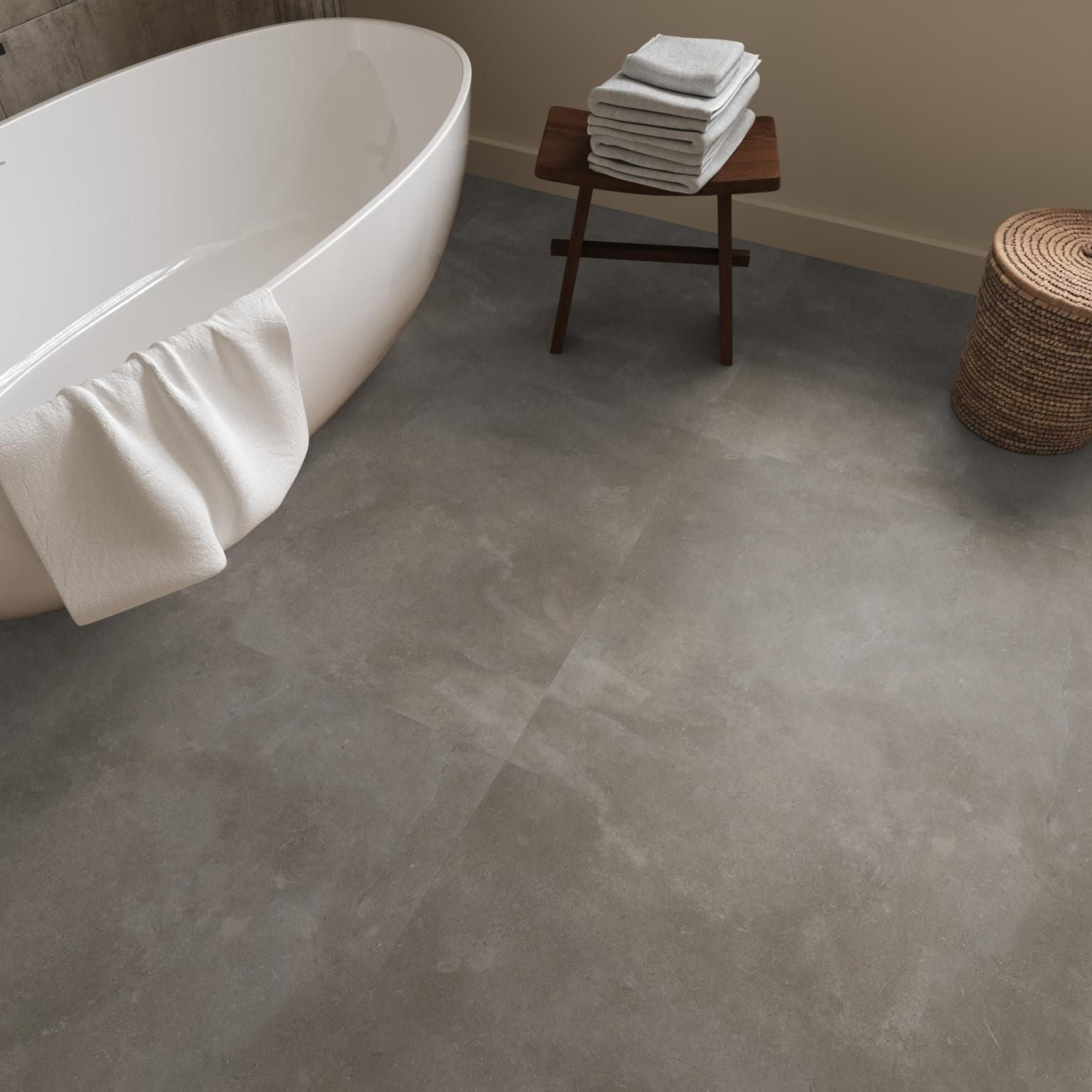 Ambiant Piazzo XL Dryback Warm Grey - Plak PVC Vloer