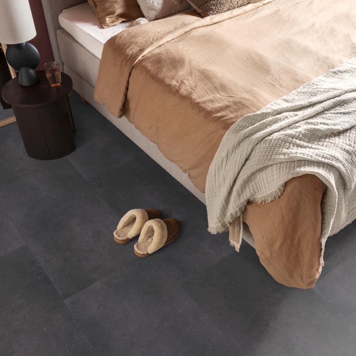 Ambiant Sarino Dryback Anthracite - Plak PVC Vloer