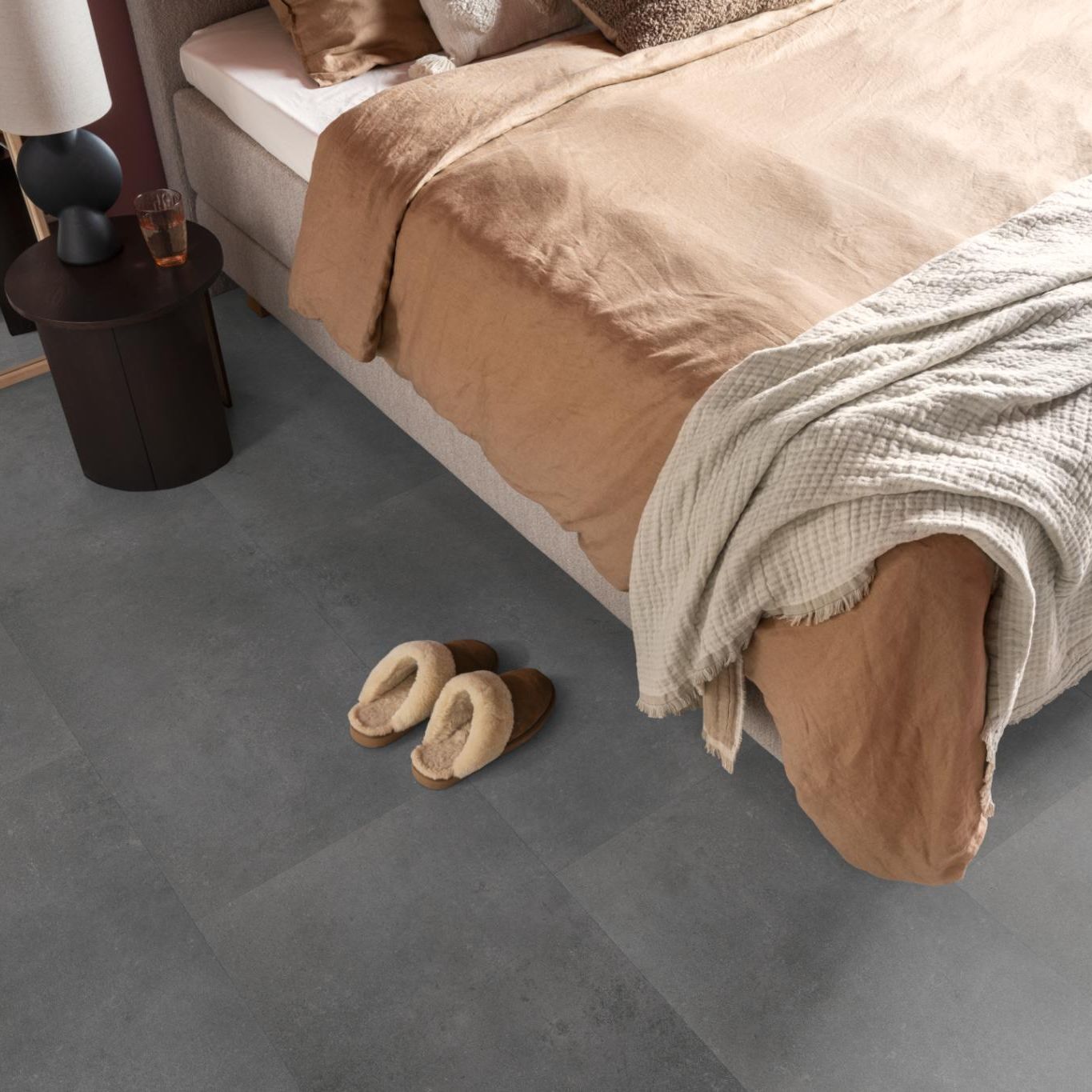 Ambiant Sarino Dryback Dark Grey - Plak PVC Vloer