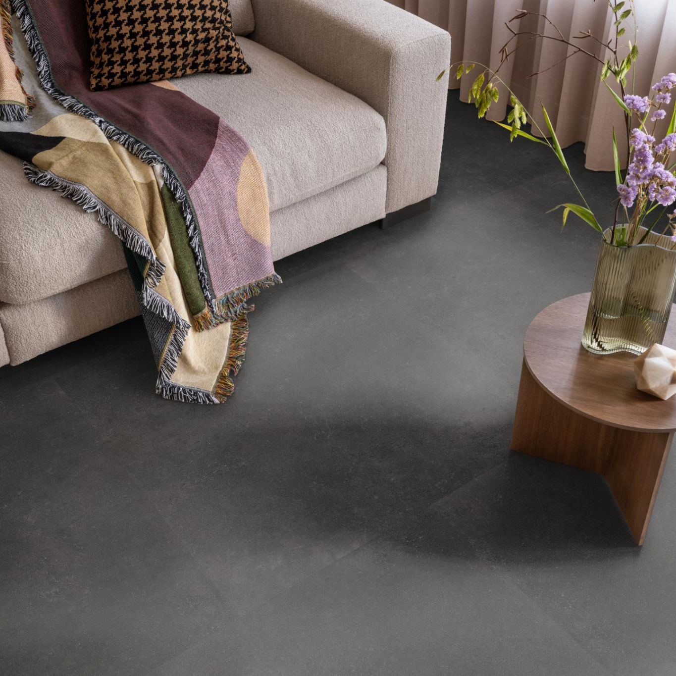 Ambiant Sarino XL Dryback Anthracite - Plak PVC Vloer