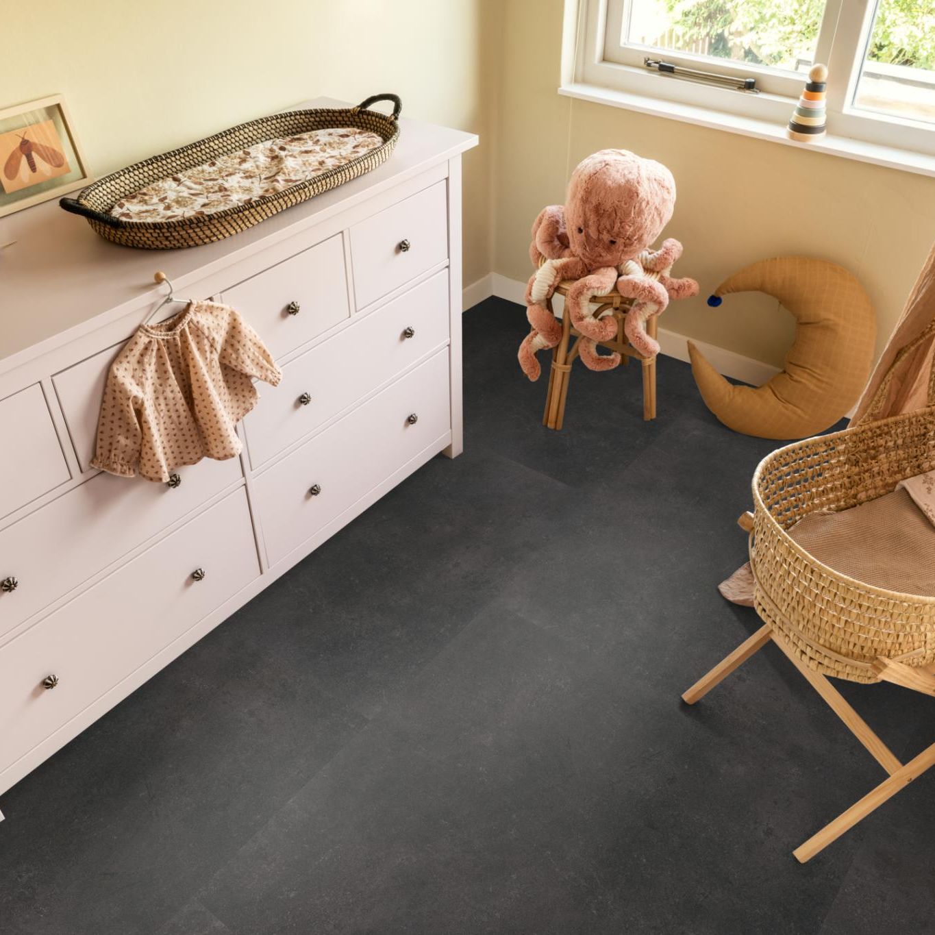 Ambiant Sarino XL Dryback Anthracite - Plak PVC Vloer