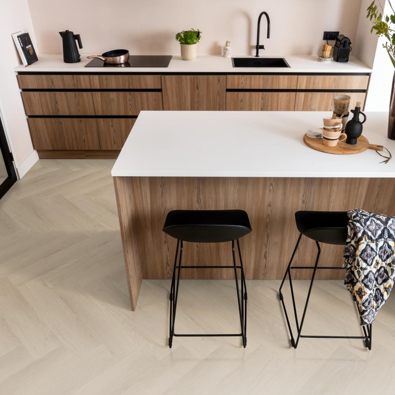 Ambiant Spigato Navaro Visgraat Click Light Oak - Klik PVC Vloer