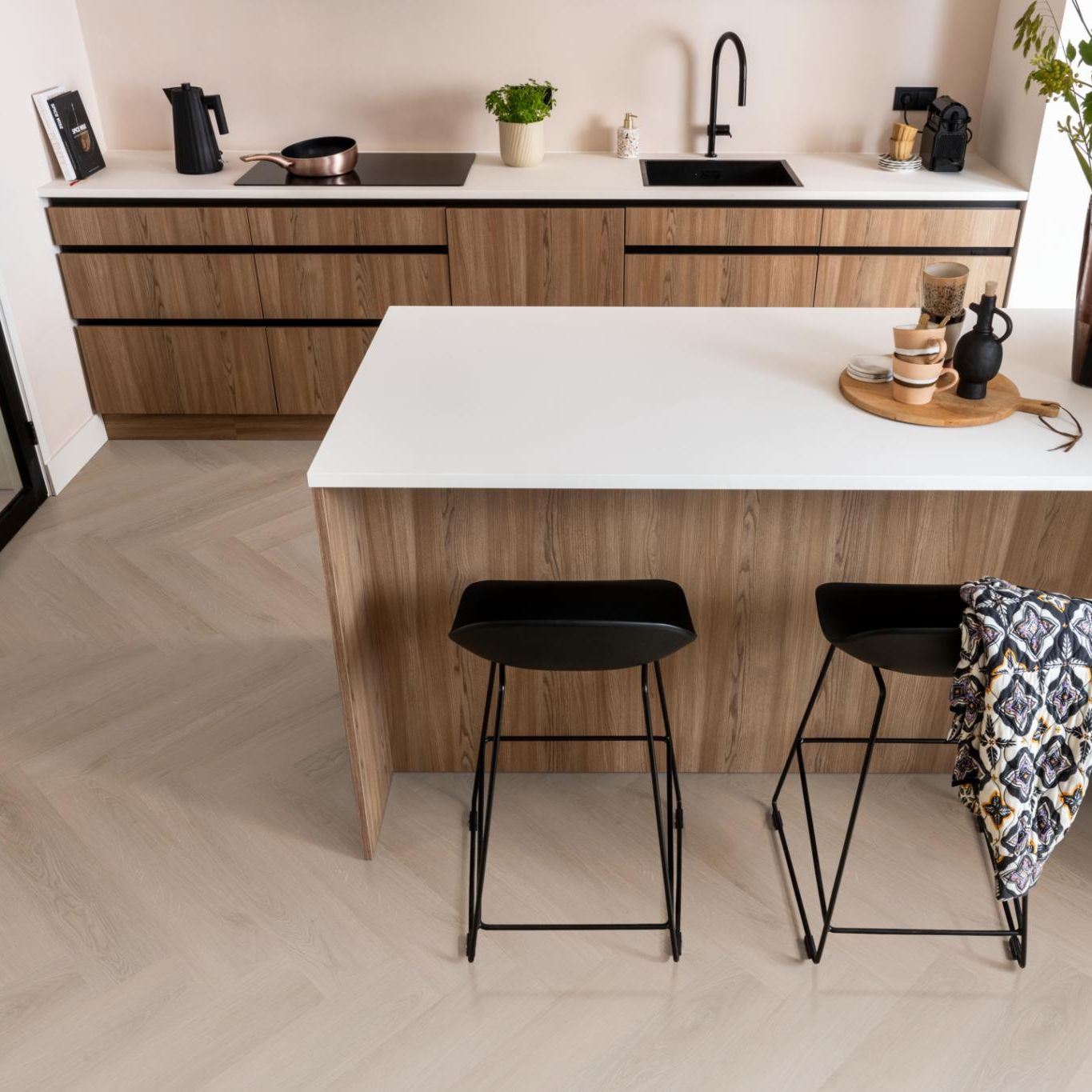 Ambiant Spigato Navaro Visgraat Click Natural Oak - Klik PVC Vloer