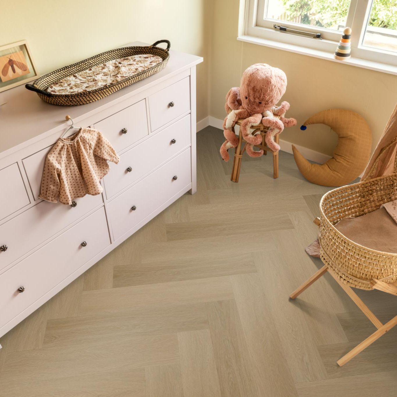 Ambiant Spigato Estino Visgraat Dryback Warm Oak - Plak PVC Vloer