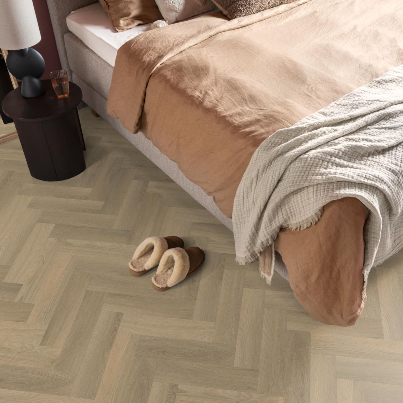 Ambiant Spigato Visgraat Small Dryback Natural - Plak PVC Vloer