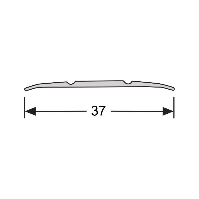 Dilatatieprofiel 37 mm 1m Aluminium Zilver 41401