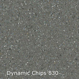 Interfloor Dynamic Chips 830 - Vinyl - Black Tex Backing