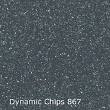 Interfloor Dynamic Chips 867 - Vinyl - Black Tex Backing