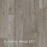 Interfloor Dynamic Wood 657 - Vinyl - Black Tex Back