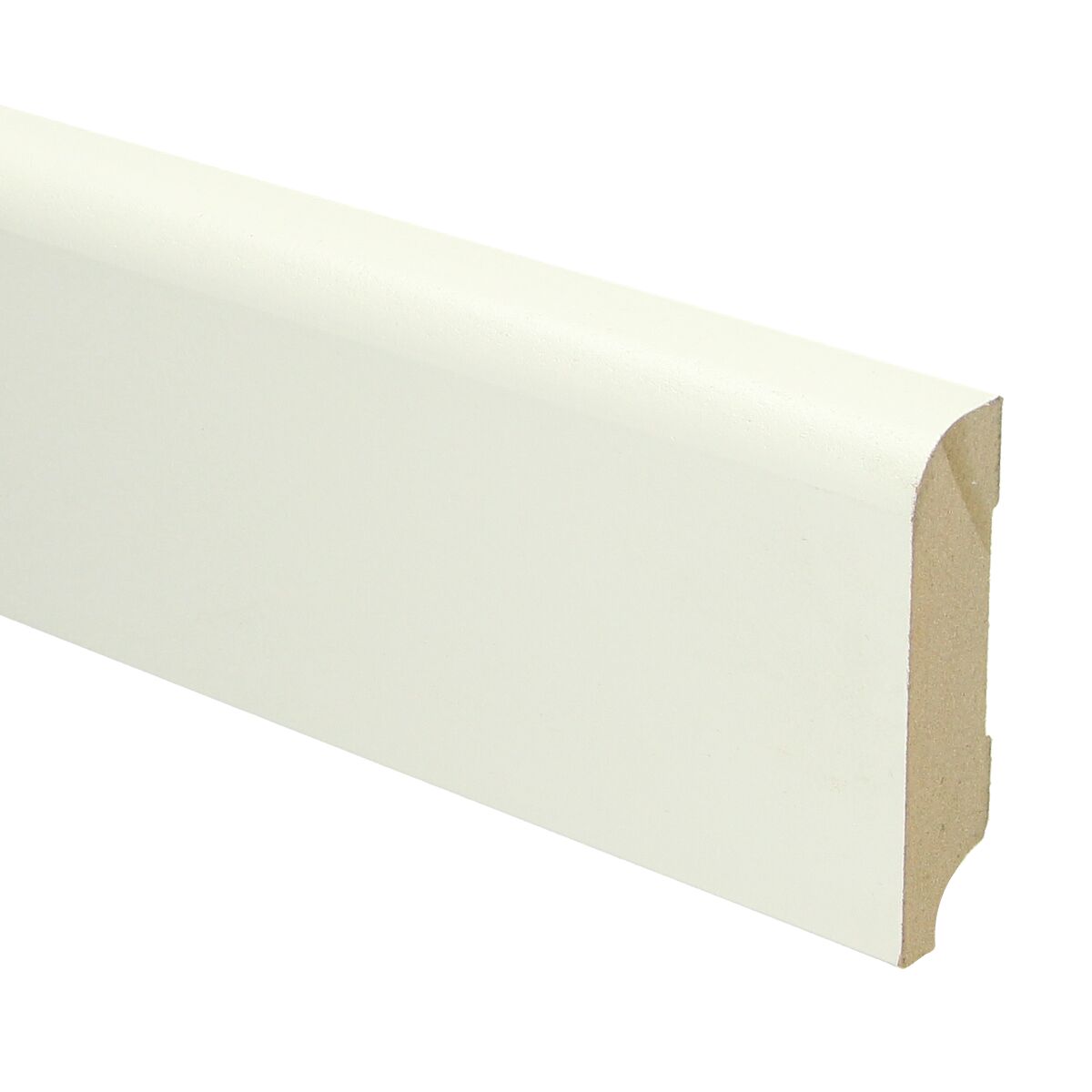 MDF Koloniale Plint 76x18 RAL 9010 Zuiver Wit 16012