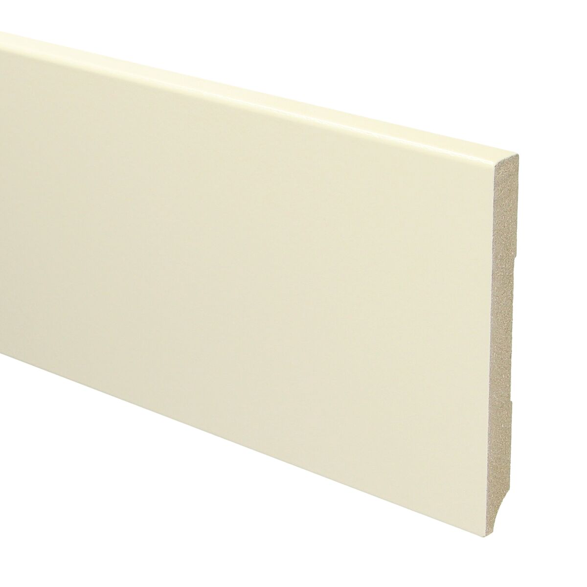 MDF Moderne Plint 120x12 RAL 9001 Cremewit 15926