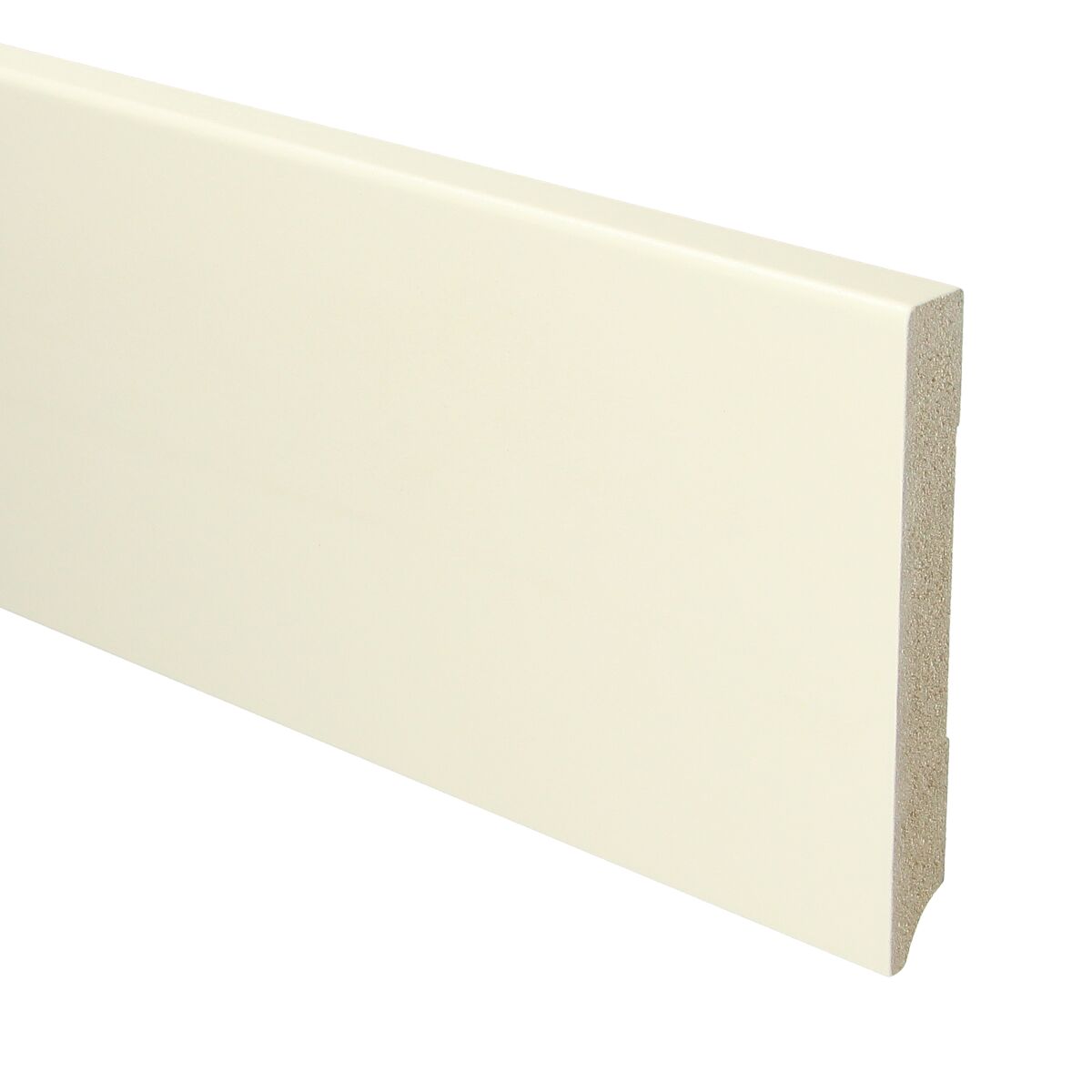 MDF Moderne Plint 120x15 RAL 9001 Cremewit 15929