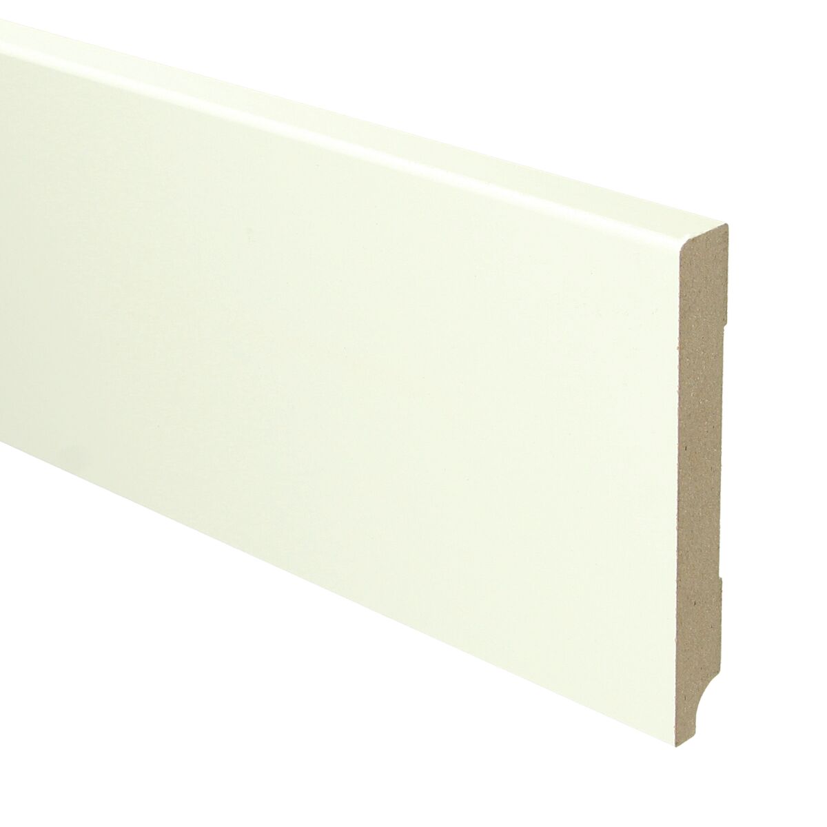 MDF Moderne Plint 120x15 RAL 9010 Zuiver Wit 16033