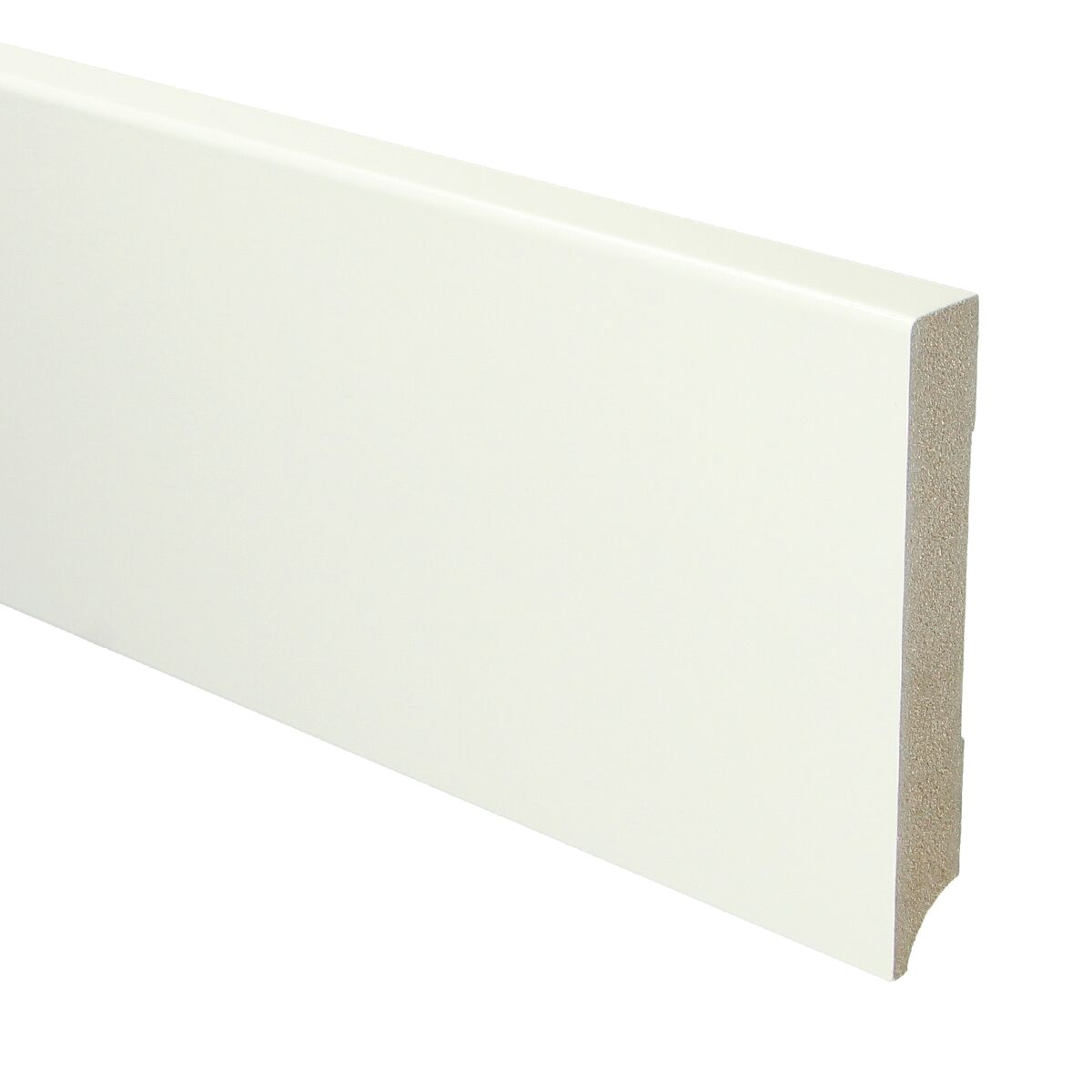 MDF Moderne Plint 120x18 RAL 9016 Verkeerswit 15964