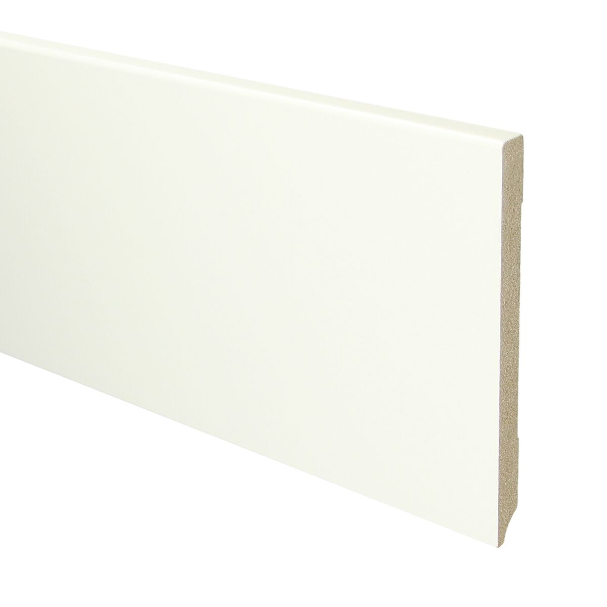 MDF Moderne Plint 150x12 RAL 9016 Verkeerswit 15960