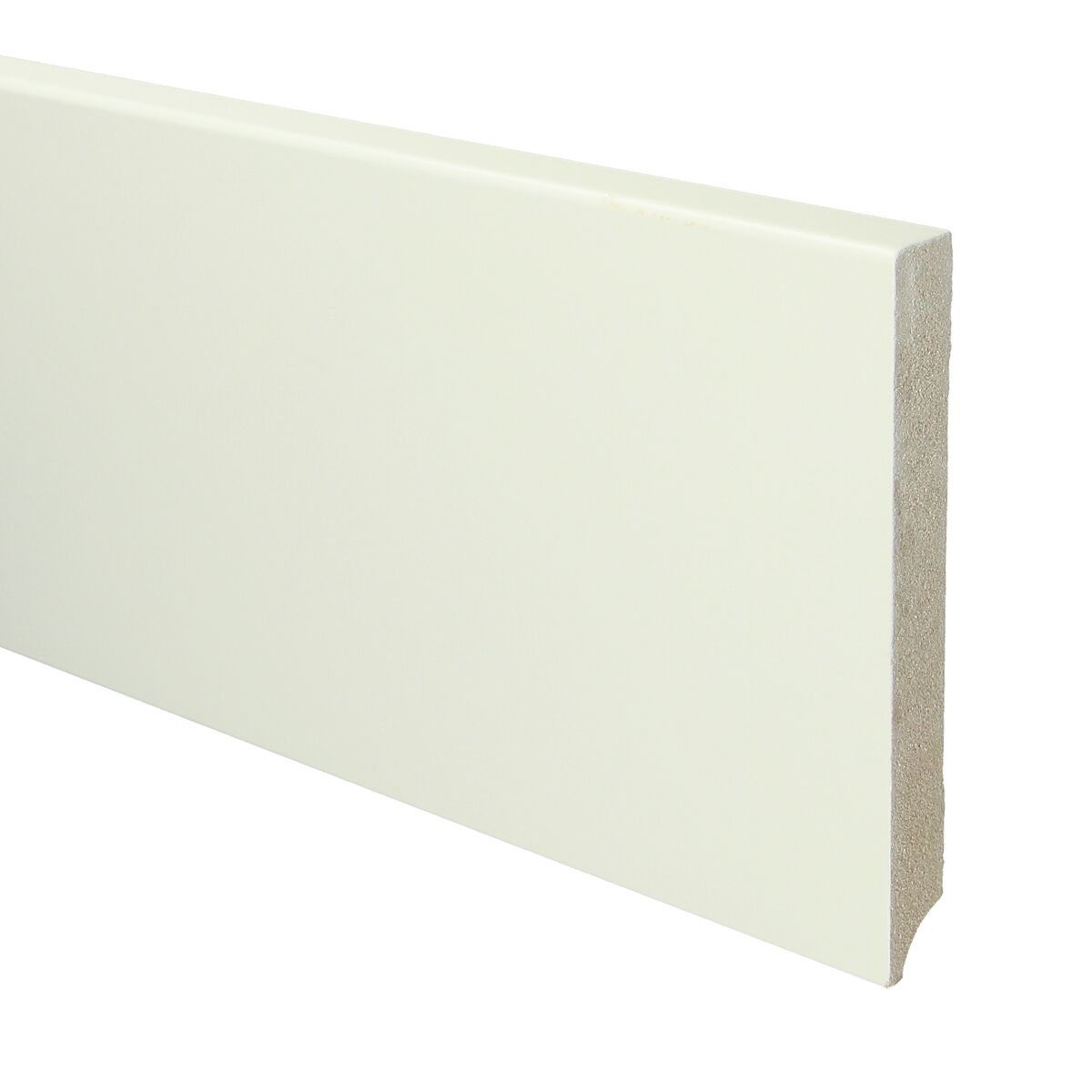 MDF Moderne Plint 150x18 RAL 9010 Zuiver Wit 16035