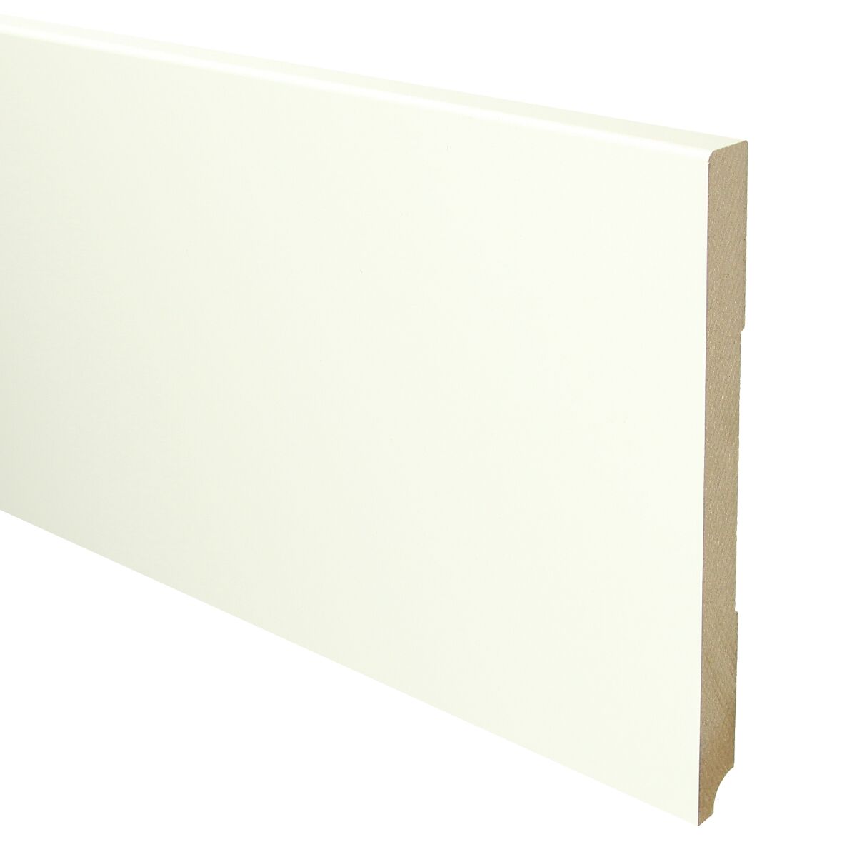 MDF Moderne Plint 190x15 RAL 9010 Zuiver Wit 16039