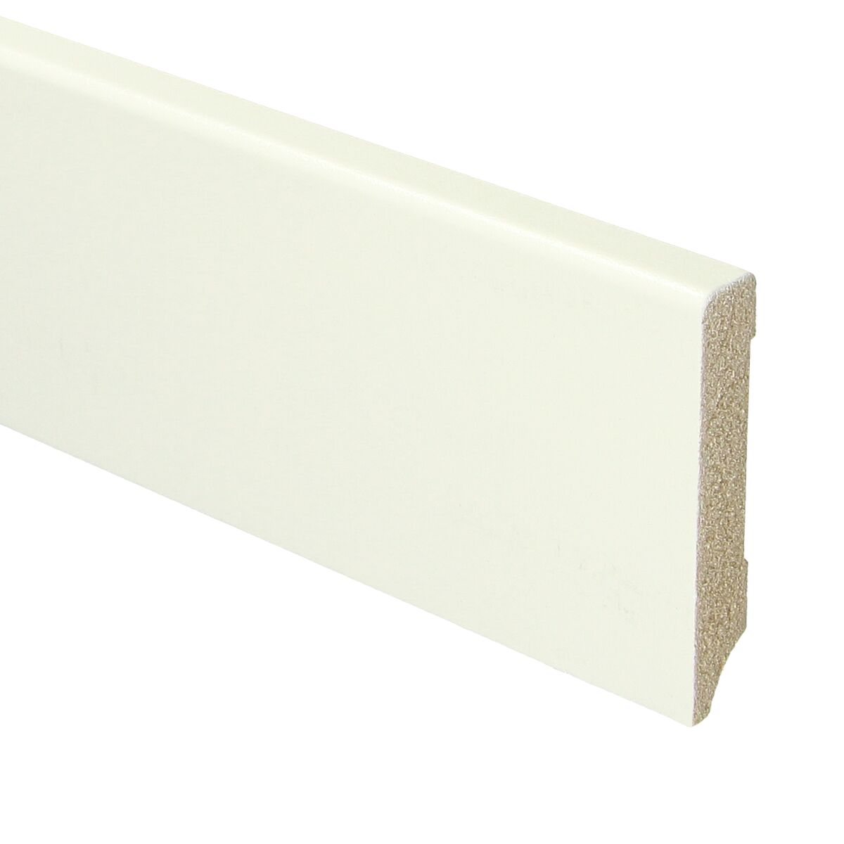 MDF Moderne Plint 70x12 RAL 9010 Zuiver Wit 16030