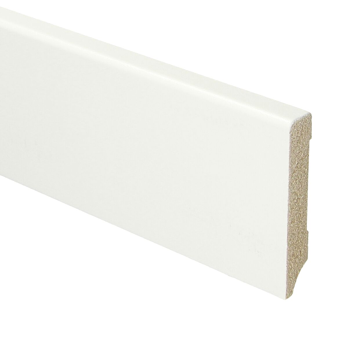 MDF Moderne Plint 70x12 RAL 9016 Verkeerswit 15948