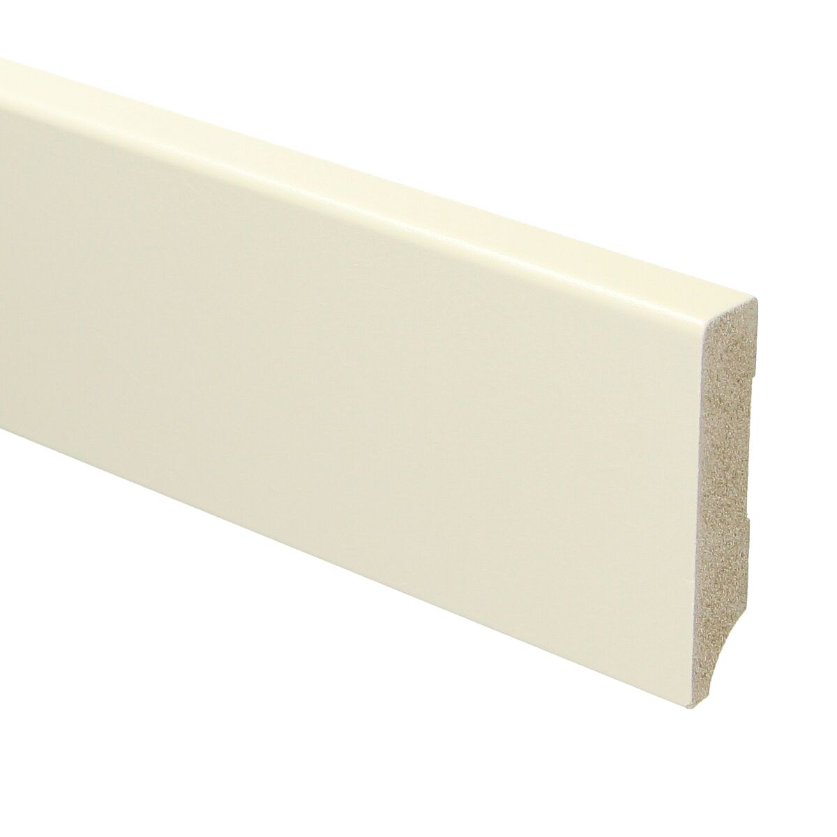 MDF Moderne Plint 70x15 RAL 9001 Cremewit 15927