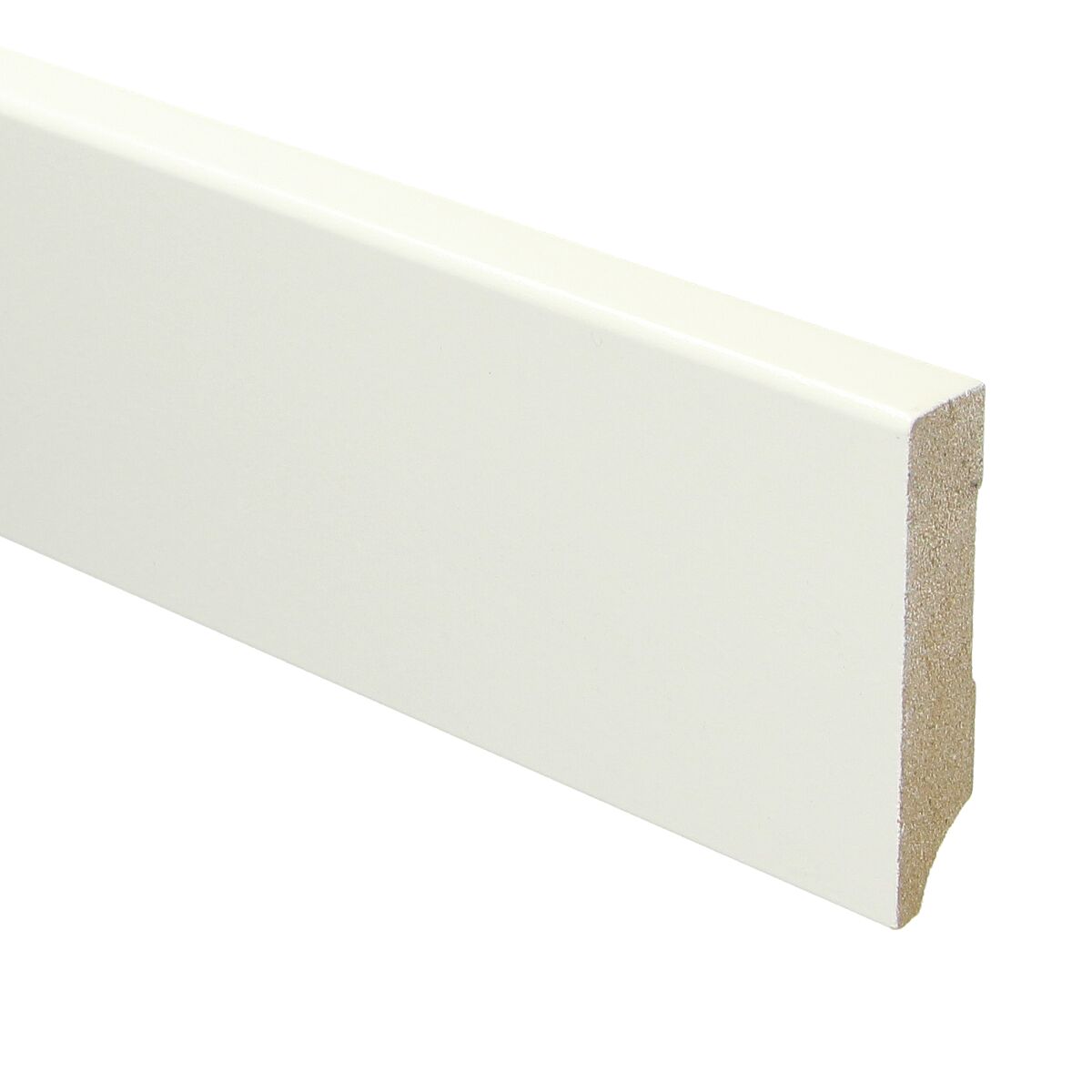 MDF Moderne Plint 70x15 RAL 9010 Zuiver Wit 16031