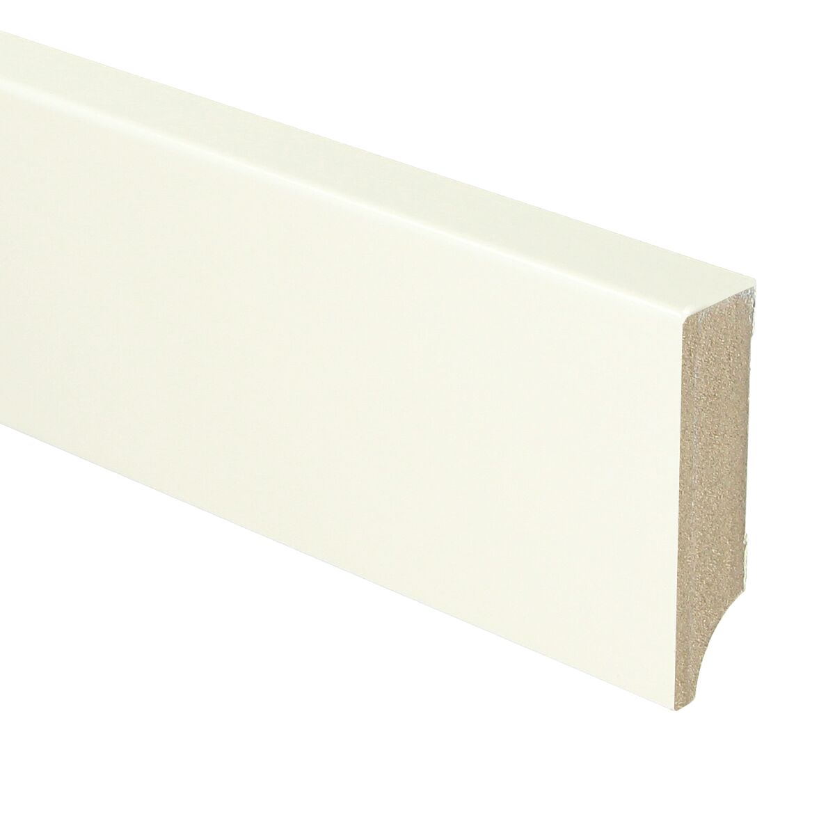 MDF Moderne Plint 70x18 RAL 9010 Zuiver Wit 16040