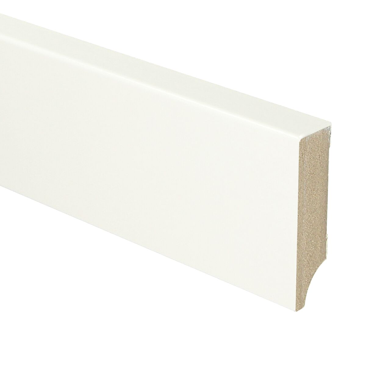 MDF Moderne Plint 70x18 RAL 9016 Verkeerswit 15962