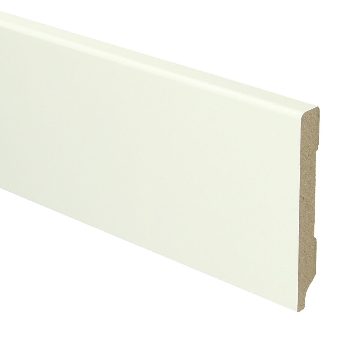 MDF Moderne Plint 90x12 RAL 9010 Zuiver Wit 16028