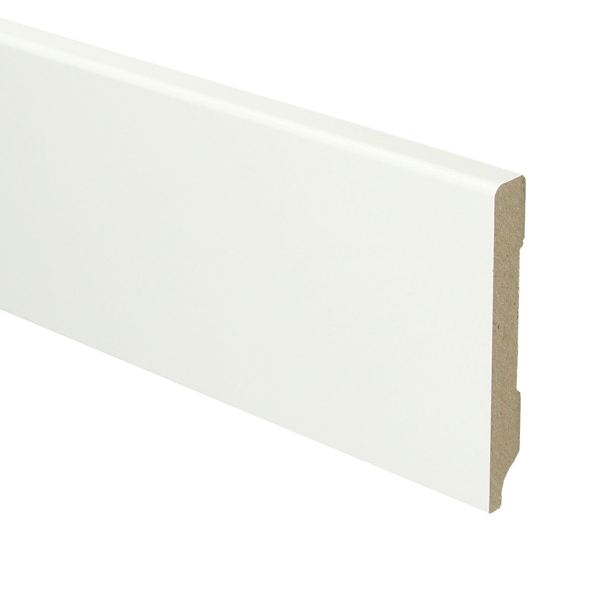 MDF Moderne Plint 90x12 RAL 9016 Verkeerswit 15949