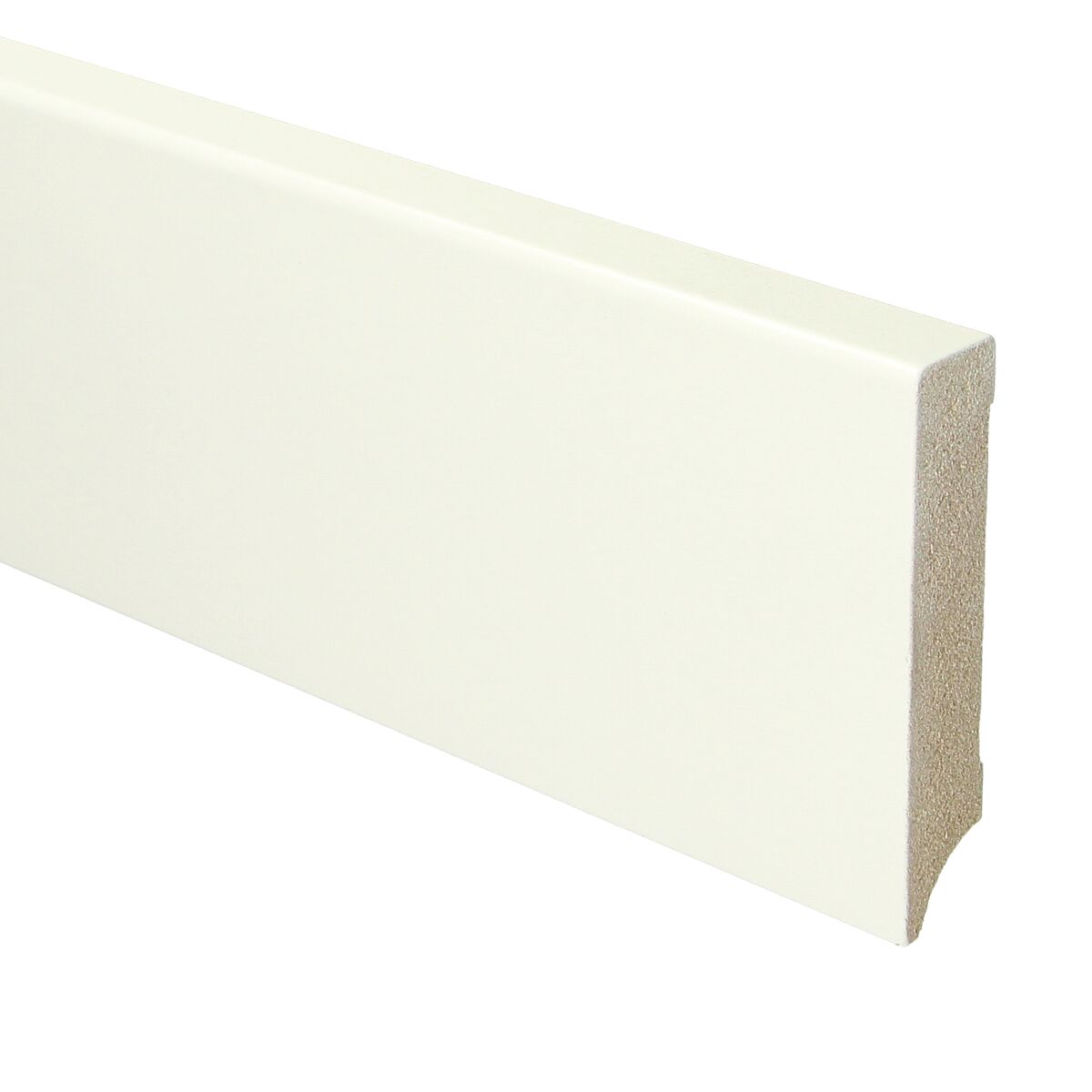 MDF Moderne Plint 90x18 RAL 9010 Zuiver Wit 16041