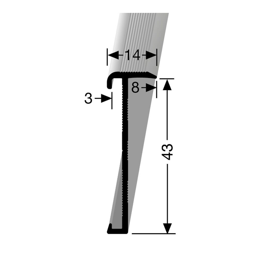 PVC Trapneusprofiel RVS 845 14x43 mm 65378