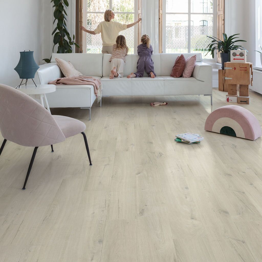 Quick-Step Bloom AVMPU40200 Katoenwitte Eik Blush - Klik PVC Vloer