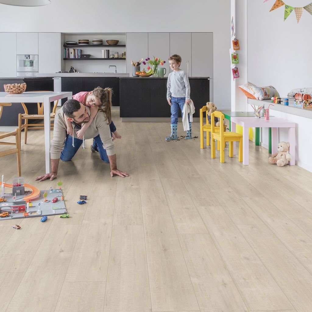 Quick-Step Impressive Ultra IMU1857 Beige Eik met Zaagsnedes - Laminaatvloer